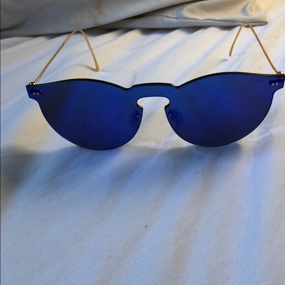 illesteva Leonard Rimless Mirrored Sunglasses